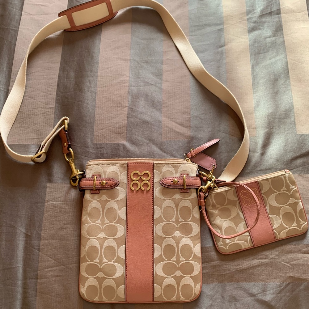 COACH Crossbody Bag + Wristlet
